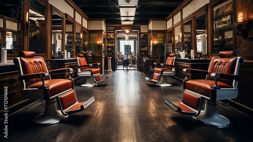 Classic Barbershop with a Twist A traditional barber photo