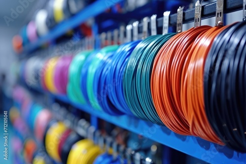 electrical wire for construction plumbing or infrastructure projects in factory professional photography