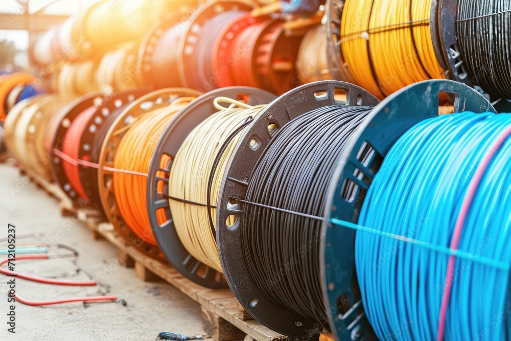 electrical wire for construction plumbing or infrastructure projects in factory professional photography electrical wire for construction plumbing or infrastructure projects in factory professional photography
