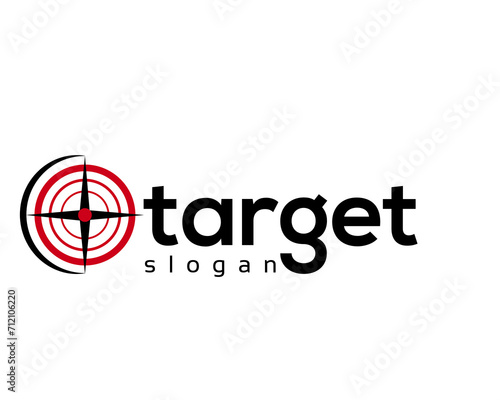creative target logo design template