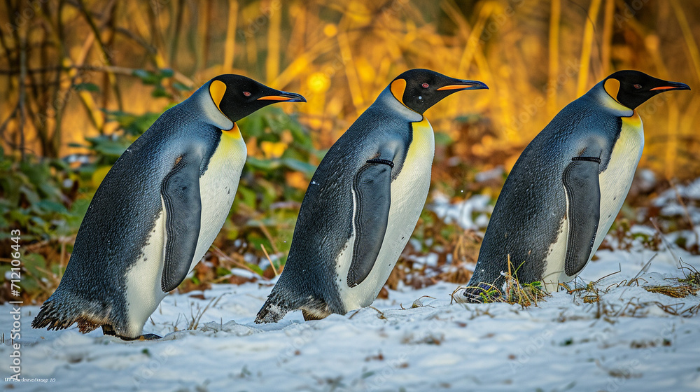 Obraz premium two penguins on a rock