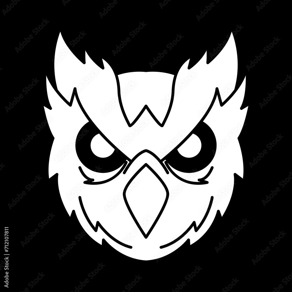 modern owl logo design icon vector