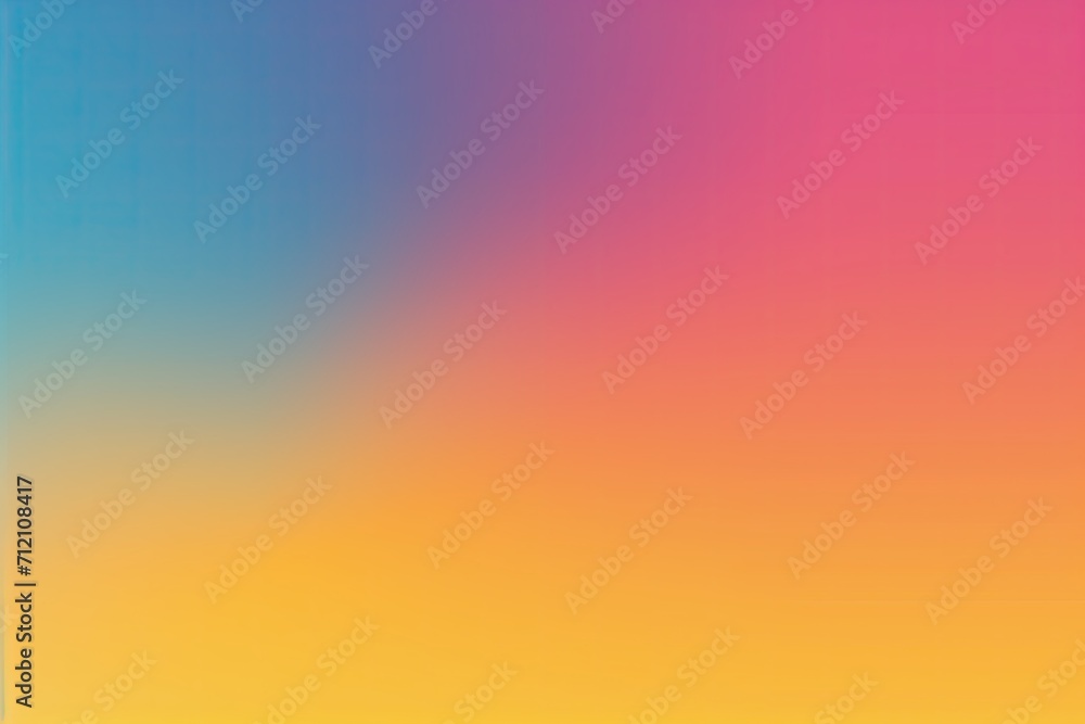 Faded iridescent color gradient. Soft blue, violet, pink, purple, azure, yellow and peach fuzz color transition. Color graduation. Color blend. Backdrop. Design. Template. Inlay. Background. Spectrum