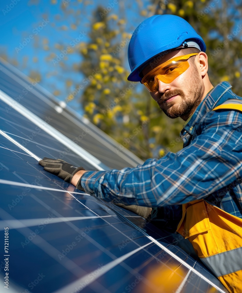 Close up view of solar and handyman Close up view of solar and handyman