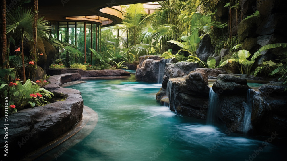 Tropical Rainforest Spa A spa designed like a tropic