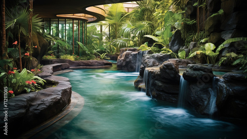 Tropical Rainforest Spa A spa designed like a tropic © BornHappy