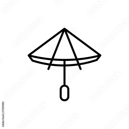 umbrella line icon