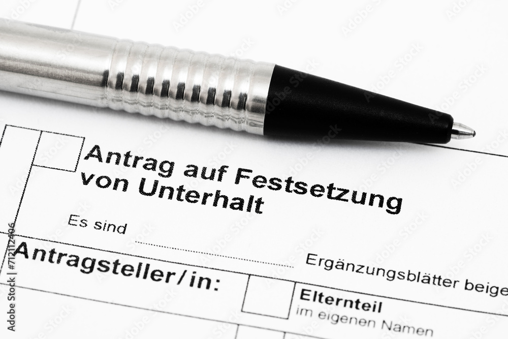 Unterhaltsantrag