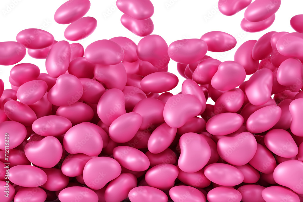 Falling of pink heart, background for valentine day festival wedding celebration, 3D rendering. Falling of pink heart, background for valentine day festival wedding celebration, 3D rendering.