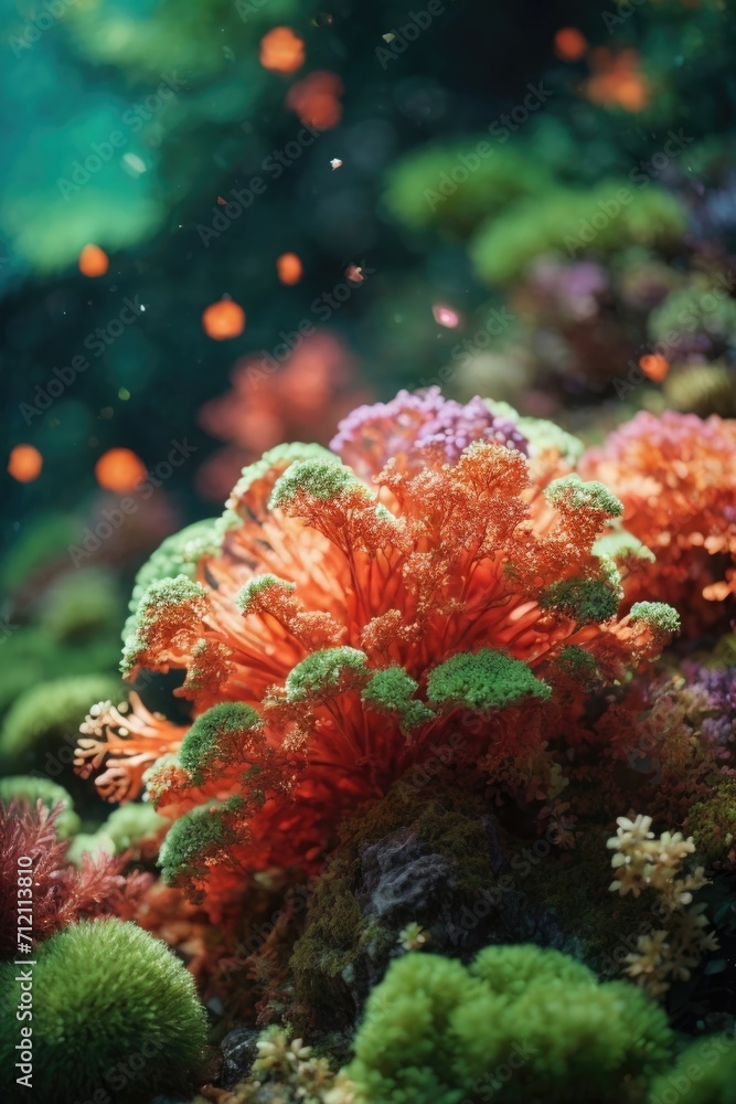 Obraz premium AI-Generated Photorealistic Broccoli Coral - Digital Artwork