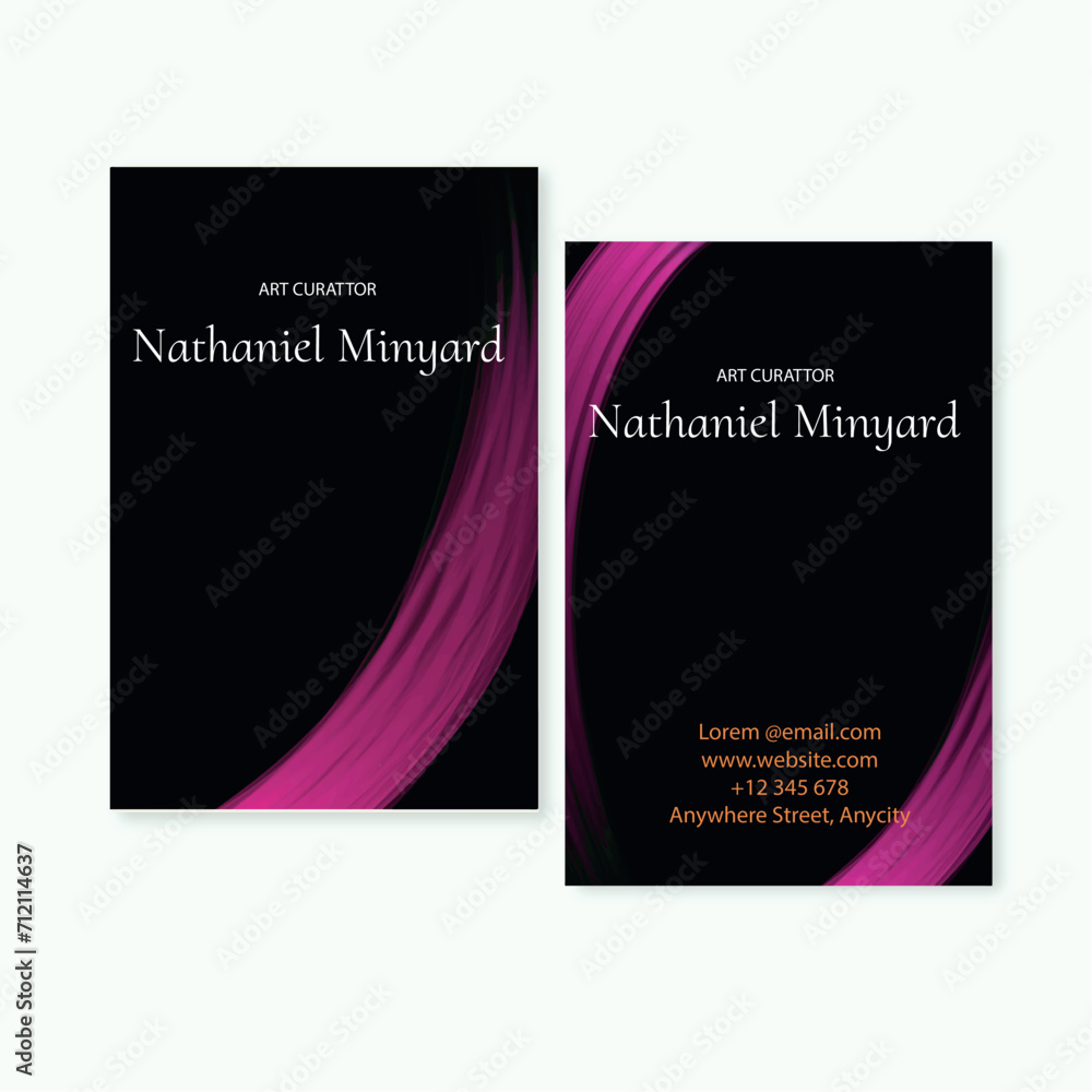 Fototapeta premium set abstract business card template for company
