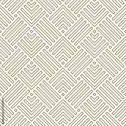 Geometric seamless pattern with right angles. Contoured lines