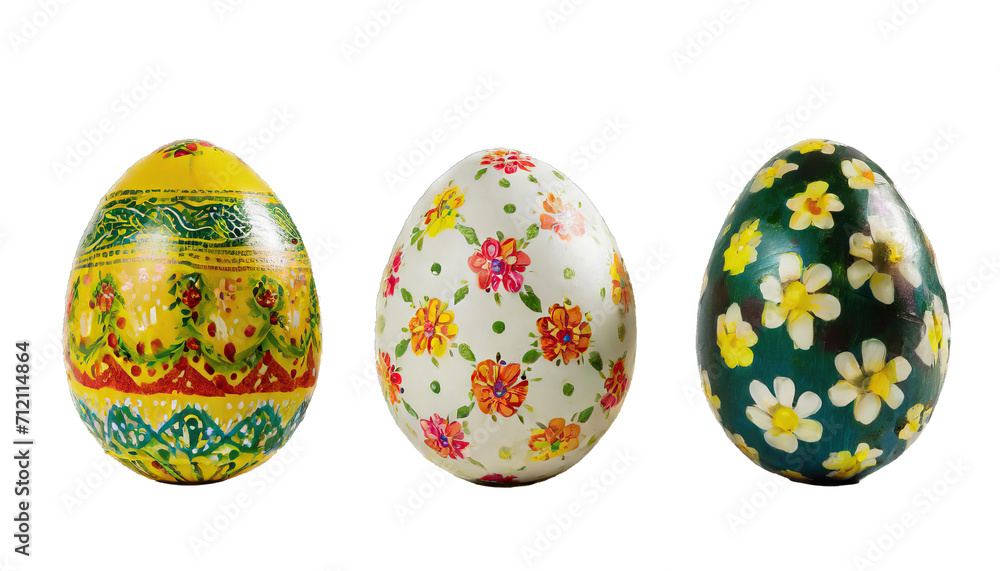 decorated easter eggs isolated decorated easter eggs isolated