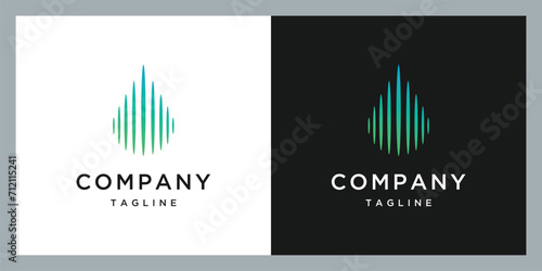 Modern drop logo oil and gas design