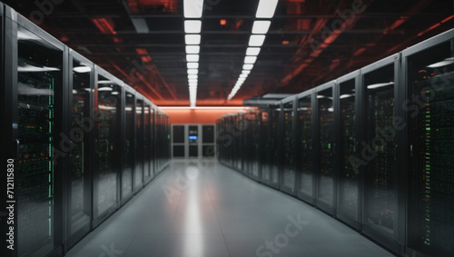 A glimpse of a database center. Super-computer, Data Center, Data Storage, Server Room, Technology, Data Management