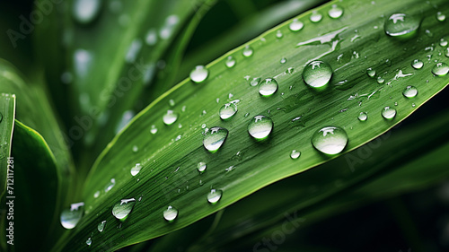 Photo Realistic Droplets on Tropical Plant texture