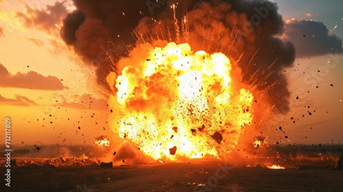 the explosion happened at the battle ground