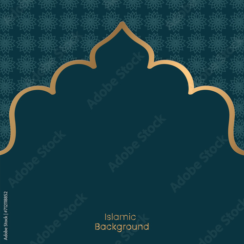 Eid Adha Mubarak Greeting Card Islamic Floral Pattern Design With Arabic Calligraphy, Card, wallpaper, banner, cover. 