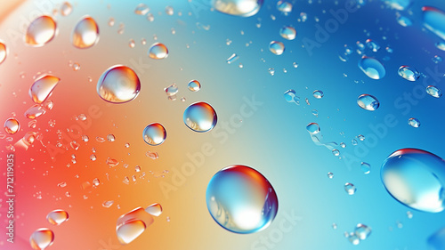 Vector Illustration Water Drops on Glass A vector realistic