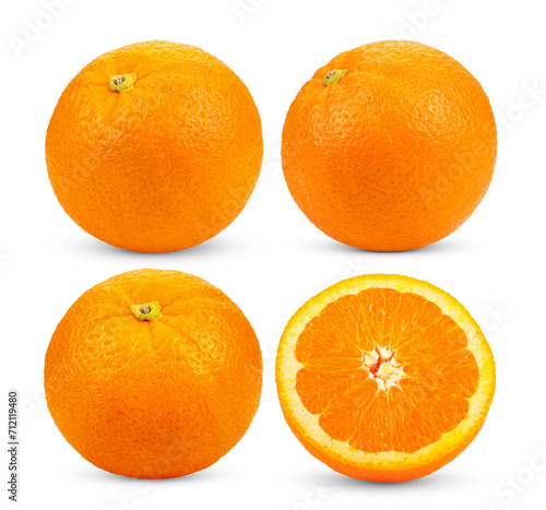 Orange fruit isolated on transparent png