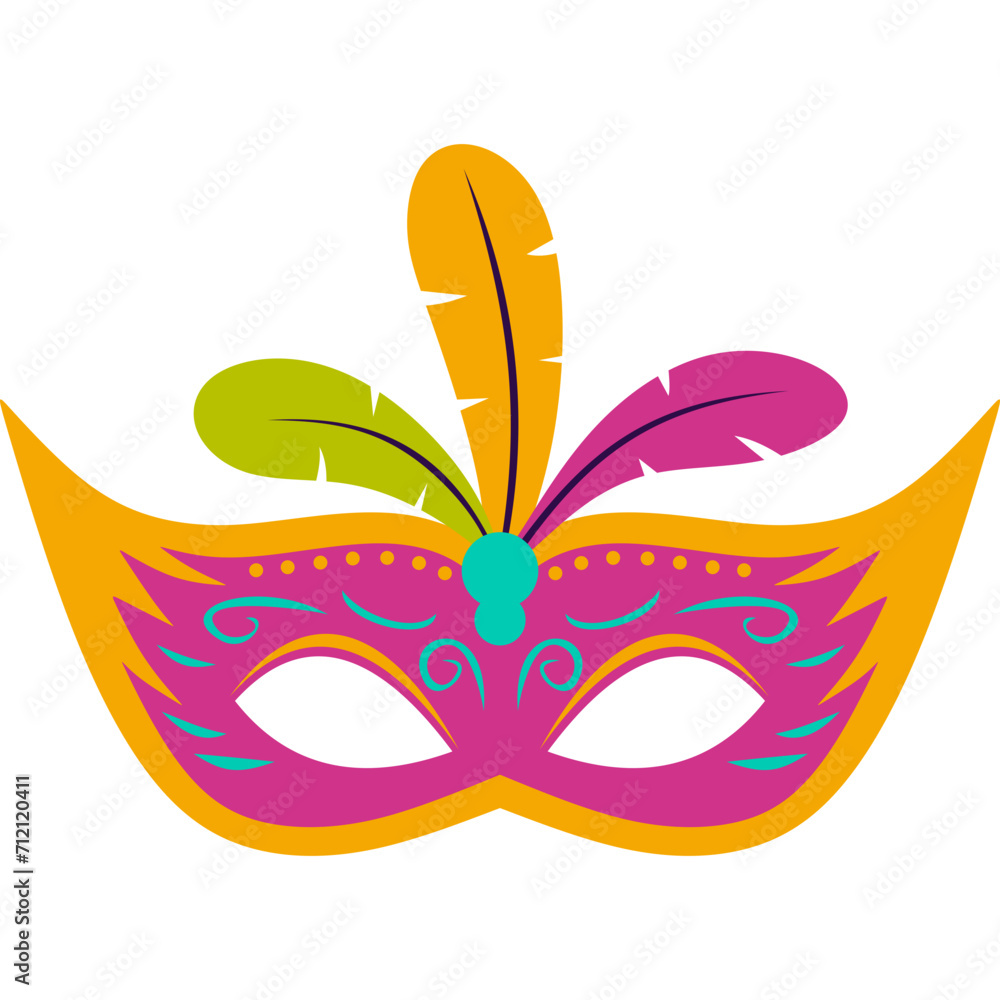 Mardi Gras Mask Illustration Mardi Gras Mask Illustration