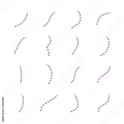 Lavender icon isolated vector illustration on white background.