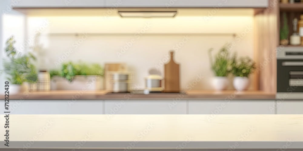 Empty kitchen table podium for product display presentation Empty kitchen table podium for product display presentation