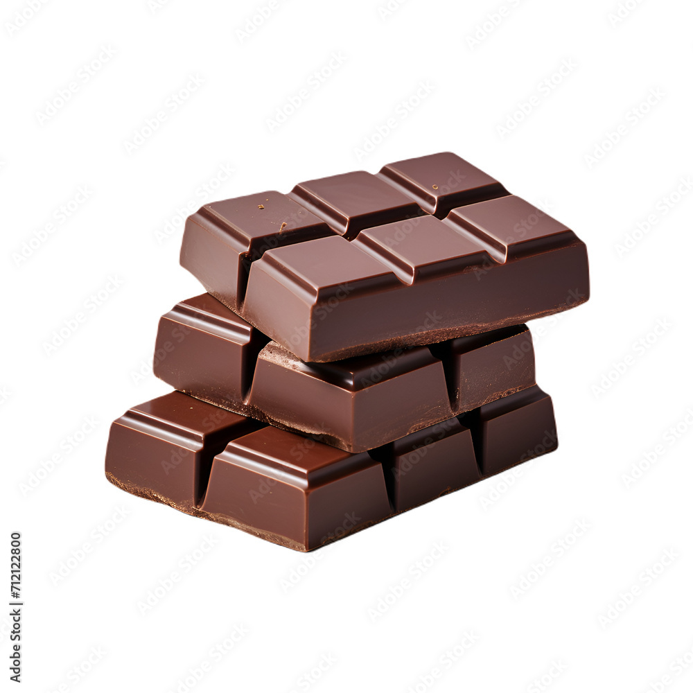 Three chocolate bars isolated on white. Three chocolate bars isolated on white.