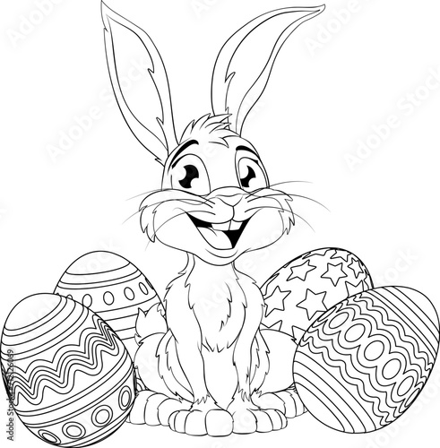 The Easter bunny and chocol...