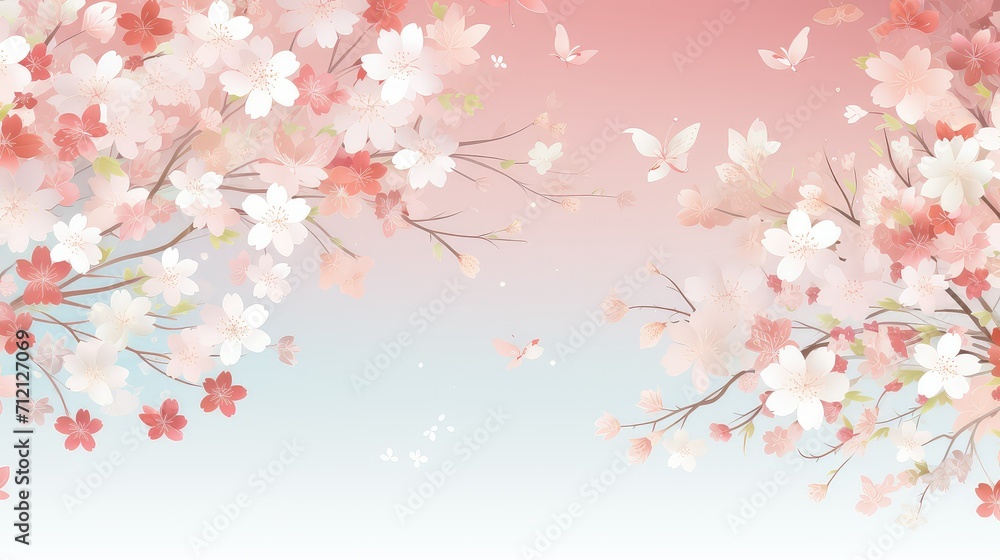 design illustration flower background illustration nature floral, colorful vibrant, spring summer design illustration flower background