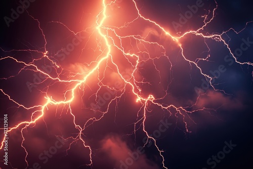 Macro photography of a lightning bolt with detailed texture and patterns