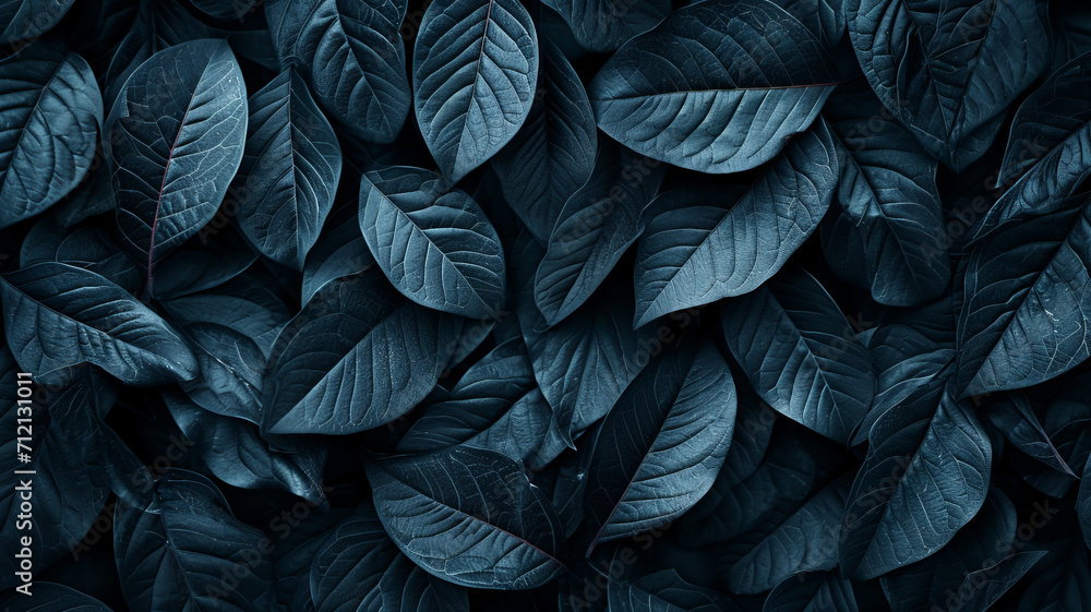 Textures of abstract black leaves for tropical leaf background. Flat lay, dark nature concept, tropical leaf,generative ai Textures of abstract black leaves for tropical leaf background. Flat lay, dark nature concept, tropical leaf,generative ai