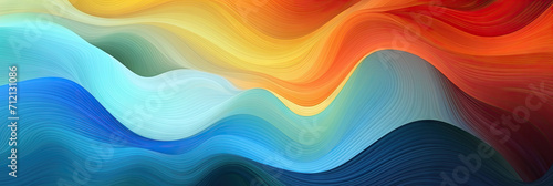  abstract swirling orange and blue colored painting,colorful abstract wave background 