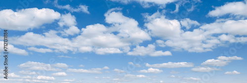 blue sky with white cloud landscape background