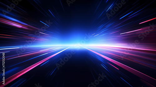 Technology abstract lines background and light effects, technology sense background