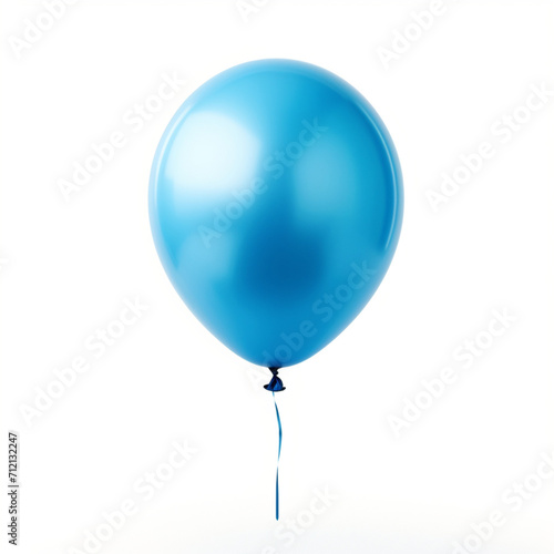 fondo con detalle y textura de globo con tono azul metalico, sobre fondo blanco photo