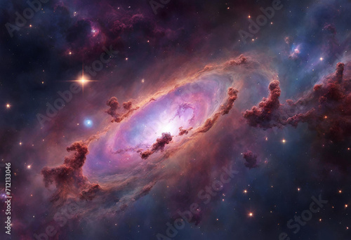 Nebula bodie sand galaxy in the vastness of space