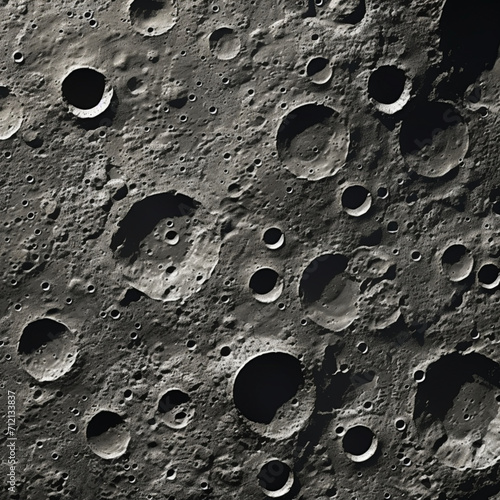 fotografia en blanco y negro de crateres de luna photo