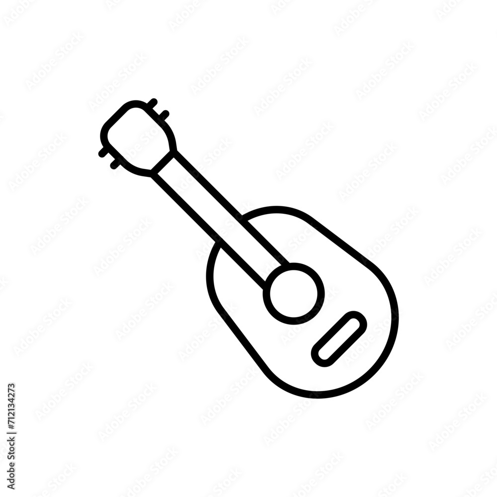 Guitar outline icons, minimalist vector illustration ,simple transparent graphic element .Isolated on white background Guitar outline icons, minimalist vector illustration ,simple transparent graphic element .Isolated on white background