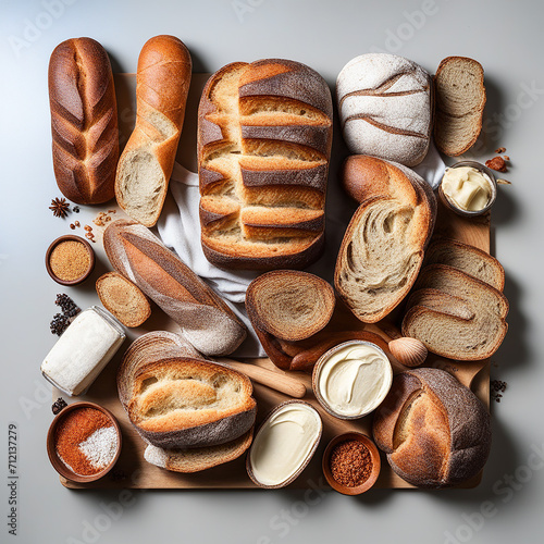 Bread Nirvana: Whole and Sliced Varieties Uniting in Pure Bliss
