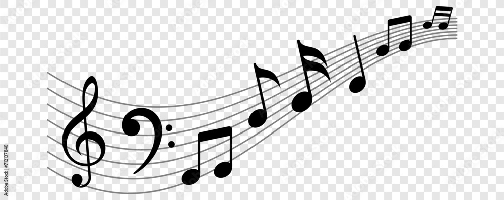 waves of musical notes and songs waves of musical notes and songs