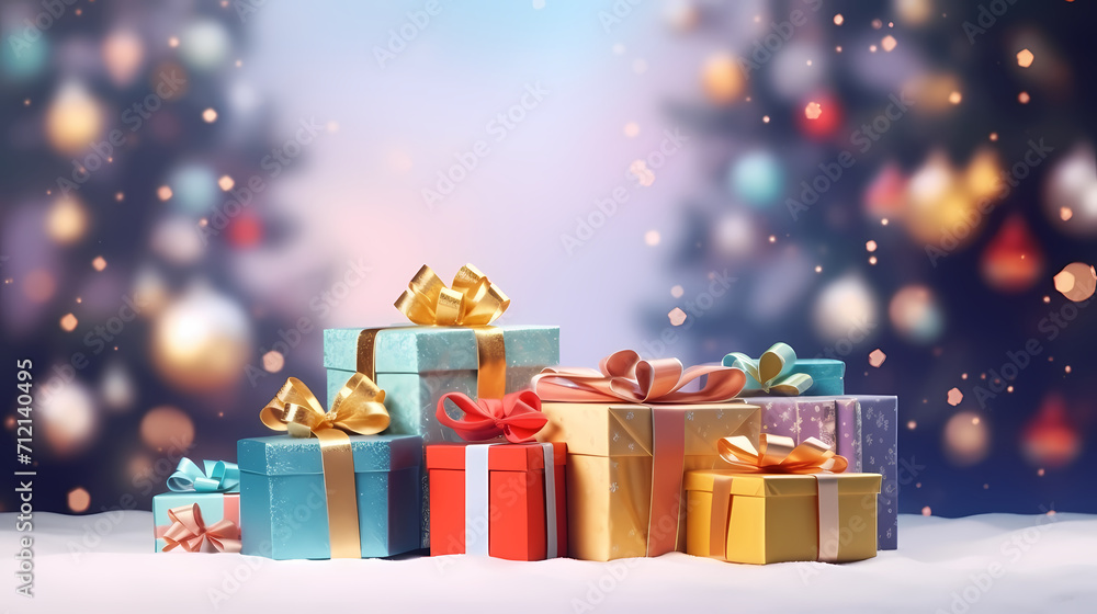 Gift box background with copy space for Christmas gifts, holidays or birthdays Gift box background with copy space for Christmas gifts, holidays or birthdays