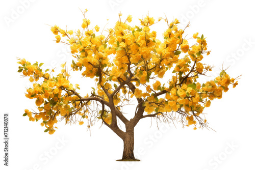 Apricot Tree Isolated on Transparent Background