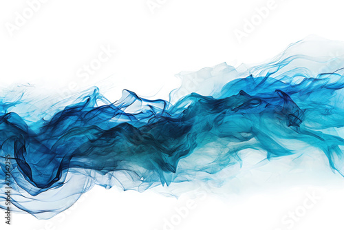 Azure Horizon Banner Isolated on Transparent Background