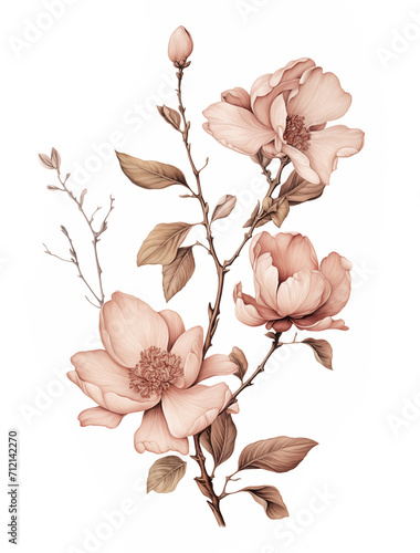 fleurs pastel