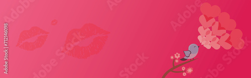 pink background