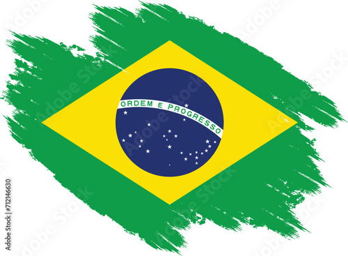 Brazil Brush Flag