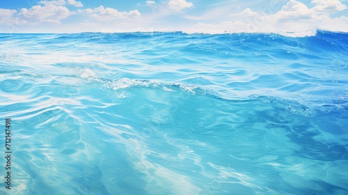 waves aqua ocean background illustration blue marine, beach tropical, paradise coral waves aqua ocean background