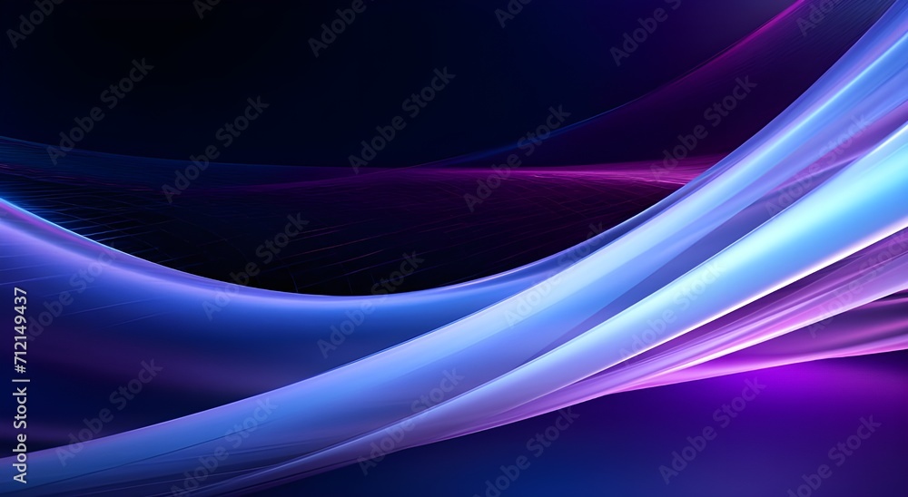 Fototapeta premium Blue Neon Business Background