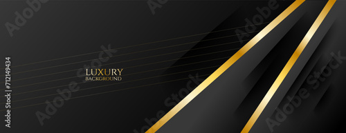 abstract luxury background with black and gold color